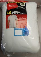 10pk Hanes XL White Tees