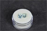 2.60 Ct. Oval Cut Aquamarine Gemstones