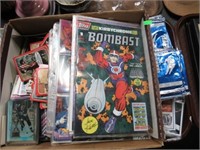 COMICS AND ASST. SPORTS CARDS AND MORE