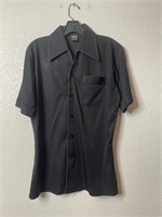 Vintage 70s Joel Cal-made Polyester Polo Shirt