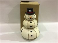 Longaberger Top Hat Snowman w/ Box