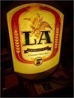 LA Pilsner Beer Lighted Sign - 8 1/2"Wx12"H -