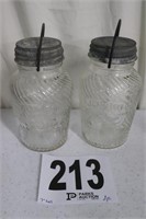 Vintage Frank's Jumbo Peanut Butter Jars(R1)