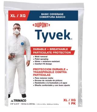 Dupont Tyvek Full Coverage Body Suit Size L / XL