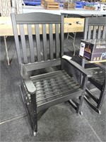Black Poly Rocking Chair