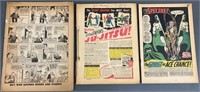 3pc 1942-66 Coverless Comic Books