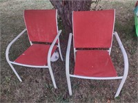(2) Nylon Yard Chairs