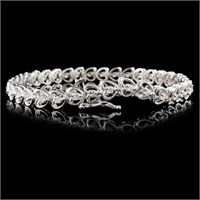 1ctw Diamond Bracelet in 14K White Gold