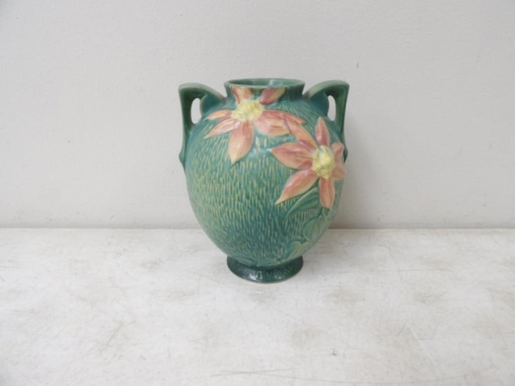 Roseville Pottery Clematis Vase 107-8in.