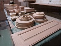 Wooden Plynth Blocks, Rosetts, Gorbels Varnish &