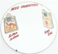 Vintage Round Camel / Cavalier Cig Ad Mirror