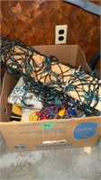 Box of Christmas lights