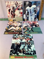 5 signed Signature Rookies 8x10 pictures