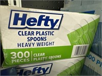 Hefty clear spoons 300pcs