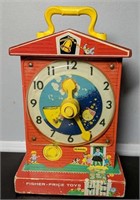 Vintage Fisher Price Music Box Teaching Clock