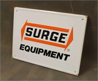 Surge Equipment Metal Sign, Approx 16"x12"