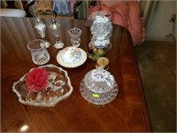 Estate lot of Crystal and Porcelain Collectibles
