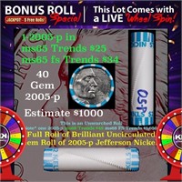 1-5 FREE BU Nickel rolls with win of this 2005-p O