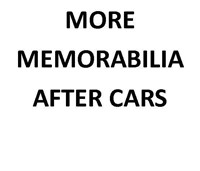 MORE MEMORABILIA AFTER CARS @ LOT 2000