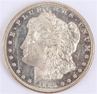 Coin 1885  Morgan Silver Dollar  BU DMPL