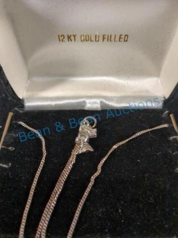 12, KT gold-filled necklace