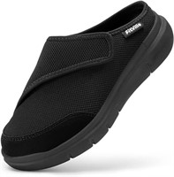 (Size: 7 - black) FitVille Women's Slippers Slip
