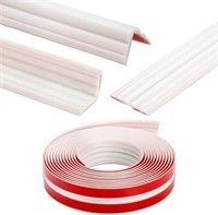 (10ft - white/ red) Flexible Wall Molding Trim,