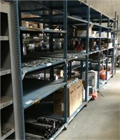 ROW OF METAL RACKING