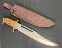 Large 16" Timber Rattler Bowie Knife w/ Sheath