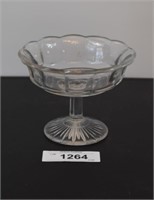 Molded Glass Compote