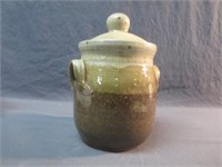 Hand-Thrown Ceramic Canister - Signed