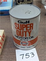 Gulf Composite Quart Oil Can - Full