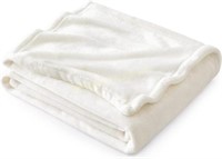 Bedsure Twin Fleece Blanket (60x80) Cream