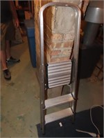 Folding step ladder.