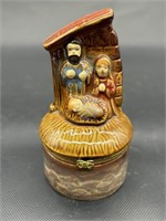 Holy Family in the Manger Trinket Box