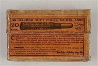 Winchester .35 Cal Soft Point Model 1895 Box