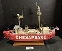 USCG Chesapeake Lightship Model Ship.