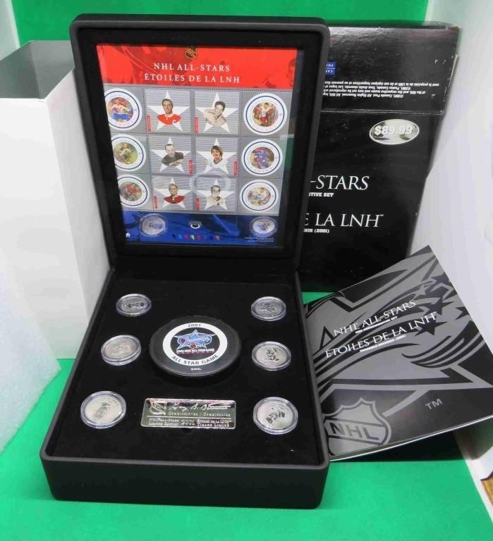 Canada Post 2001 NHL All-Stars Stamp & Medallion