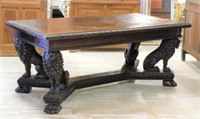 Superb Venetian Besarel Style Lion Sejant Table.