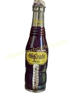 Vintage NuGrape Soda Bottle Thermometer