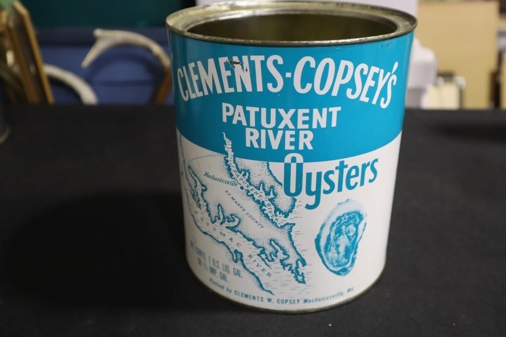 Clements Copseys 1 gal Oysters can Patuxent River