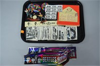 Vtg Beatles Collectibles w/ 1960's Cards
