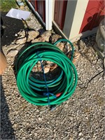roll of garden hoses