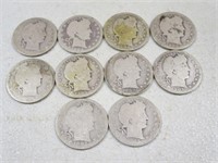 (10) 1902-1903 Barber Quarters D