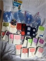 Crafting supplies ink pads,punches,circle cutter,
