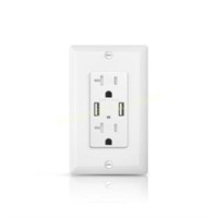 ALASTECH USB Wall Outlet  20A  4.8A  White