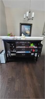 Wooden Buffet Table 57" L by 16 " W by 39 1/2 " H