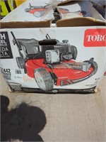 Toro 22" high wheel Briggs gas powered push mower