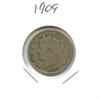 1909 Liberty "V" Nickel