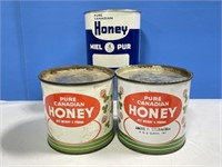 3 Honey Tins